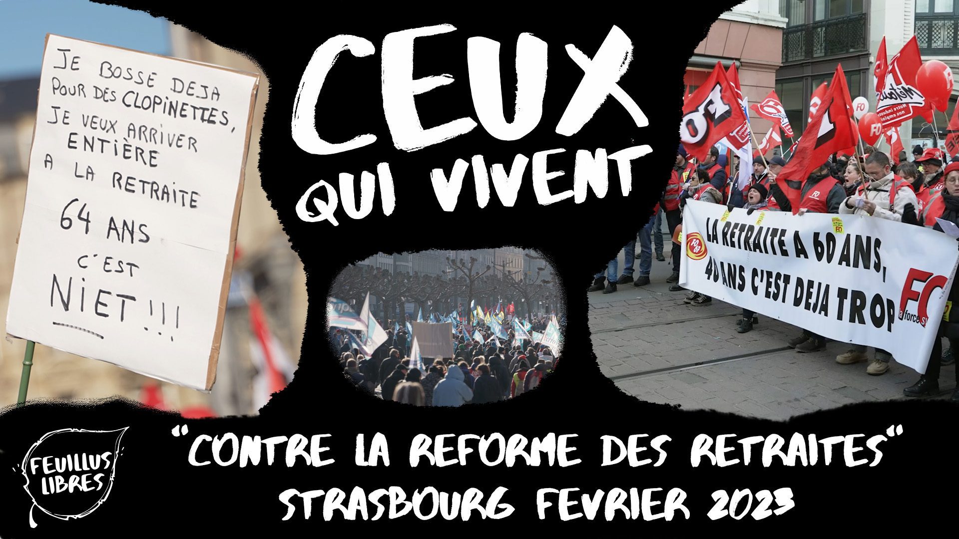 Contre la Réforme des Retraites – Strasbourg Février 2023 : image à la une